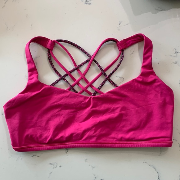 lululemon Free to Be *Wild Bra Light Support Magenta Sz12 - Picture 1 of 10